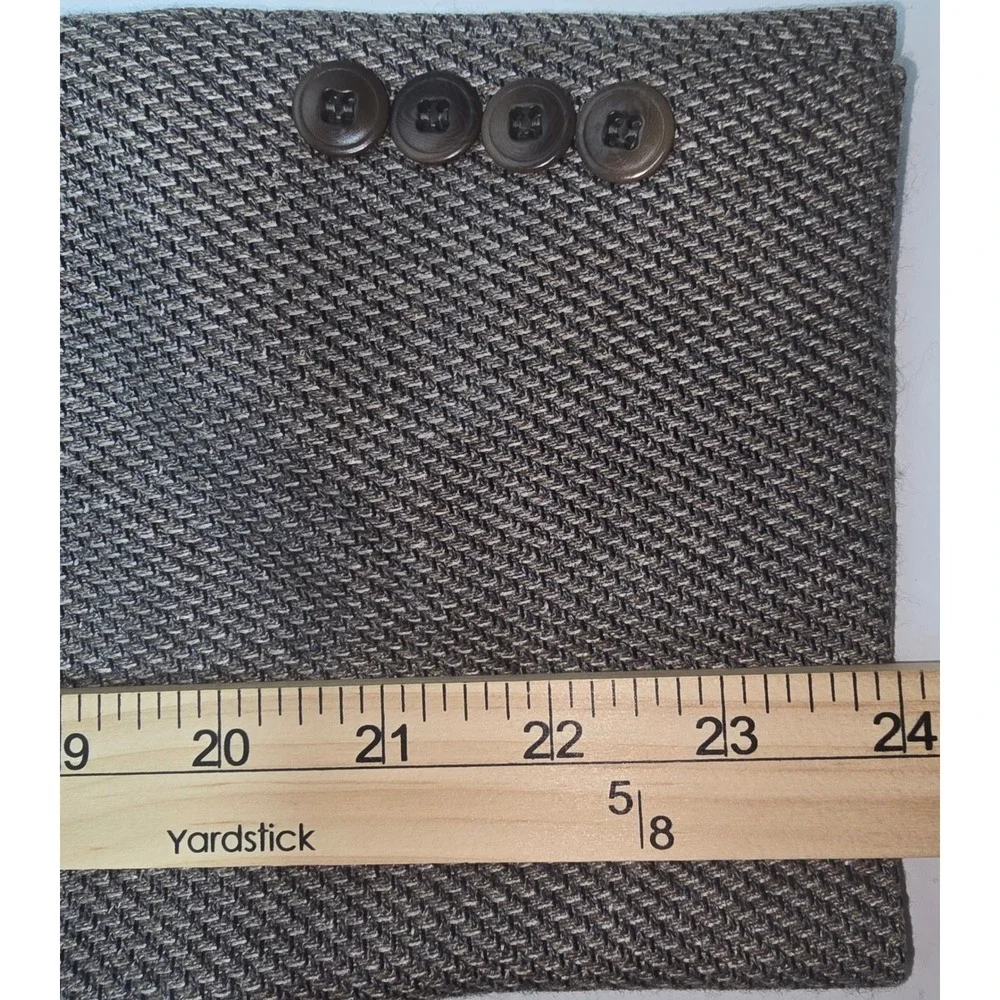 Vito Rufolo Soft Blazer Lanificio di Pray Wool Silk Grey Brown Sport Coat 48R